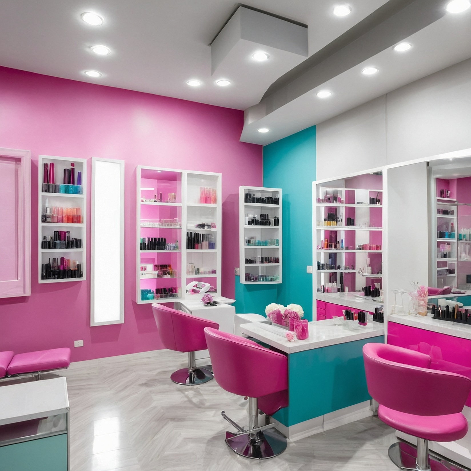 Arte moderno de uñas en manos